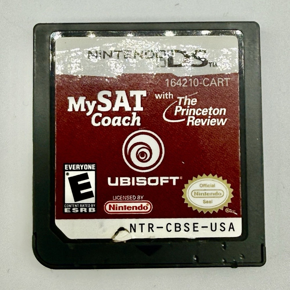 My SAT Coach‎ with The Princeton Review Nintendo DS Game Only No Case Tested